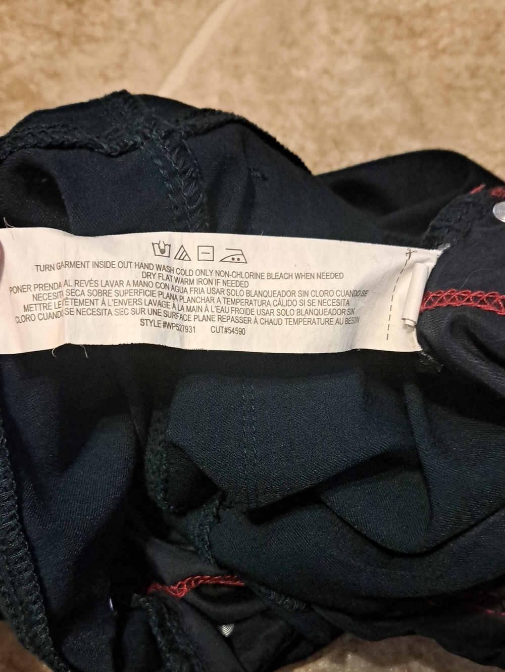 Royalty For Me Navy Blue Skinny Jeans. Size L. - Picture 8 of 9